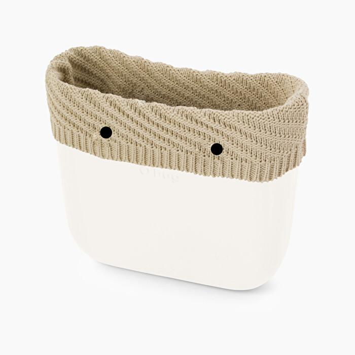 Nuovo bordo invernale borsa O bag in lana Hannover color sabbia collezione 2019 2020