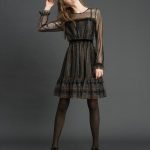 Vestito in pizzo lurex e velluto Twinset autunno inverno 2019 2020 prezzo 250 euro
