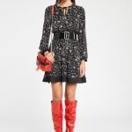 Abito in raso con stelle Denny Rose catalogo autunno inverno 2019 2020