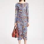 Abito lungo aderente con drappeggio centrale Denny Rose prezzo 119 euro