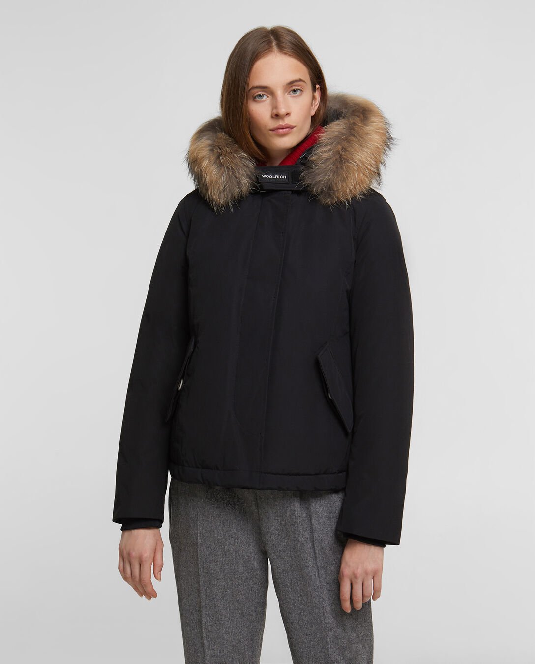Arctic Parka Short Woolrich donna inverno 2019 2020 prezzo 680 euro colore nero 1