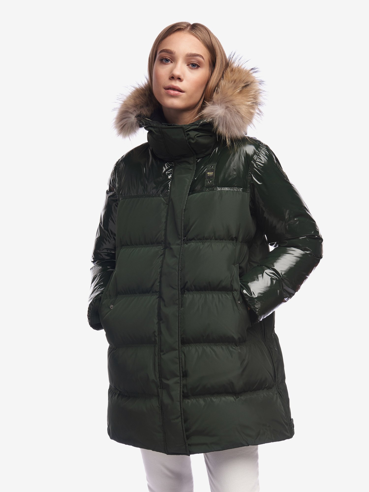 Blauer piumino oversize donna collezione inverno 2020