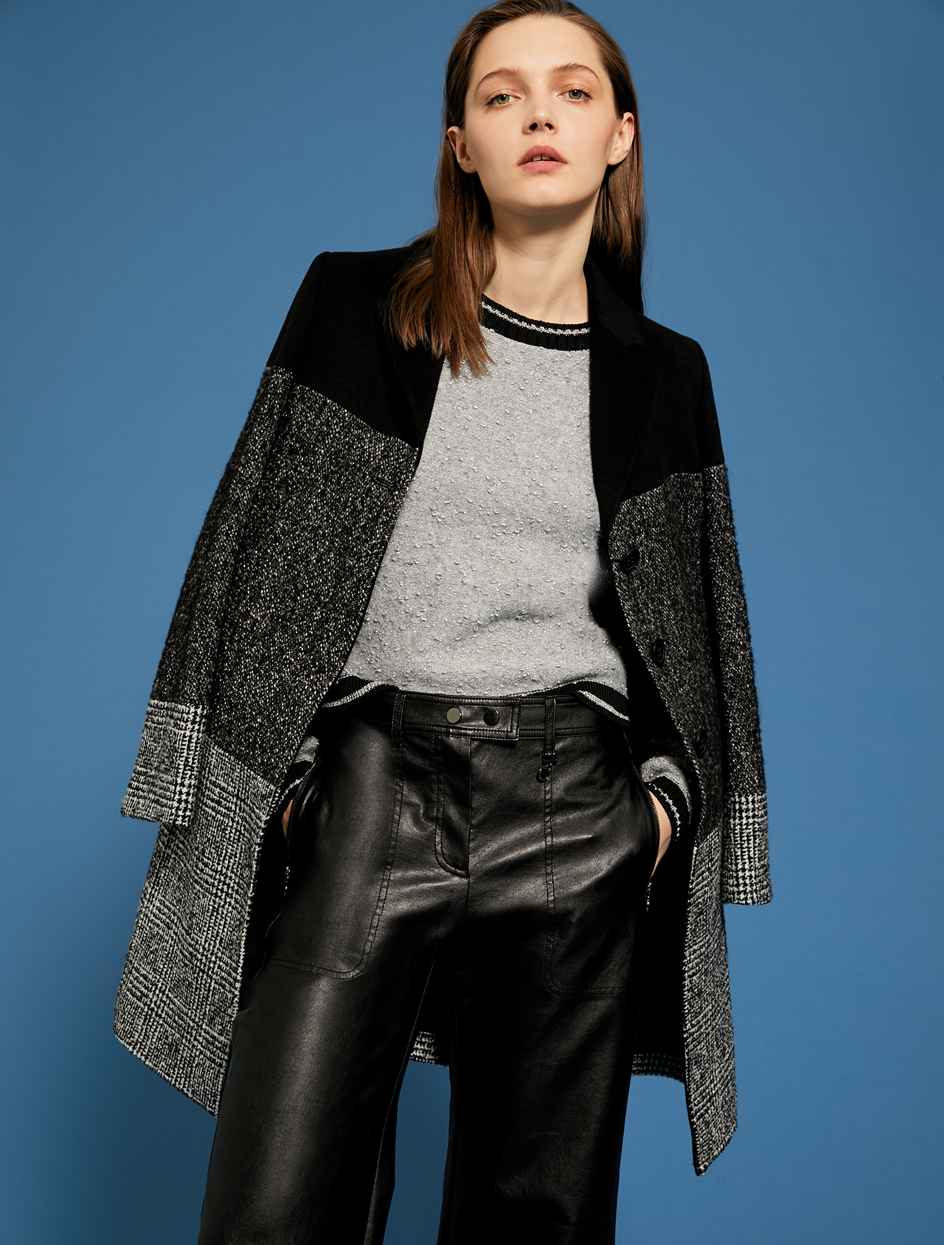 Cappotto in tweed e lana principe di Galles Pennyblack inverno 2020