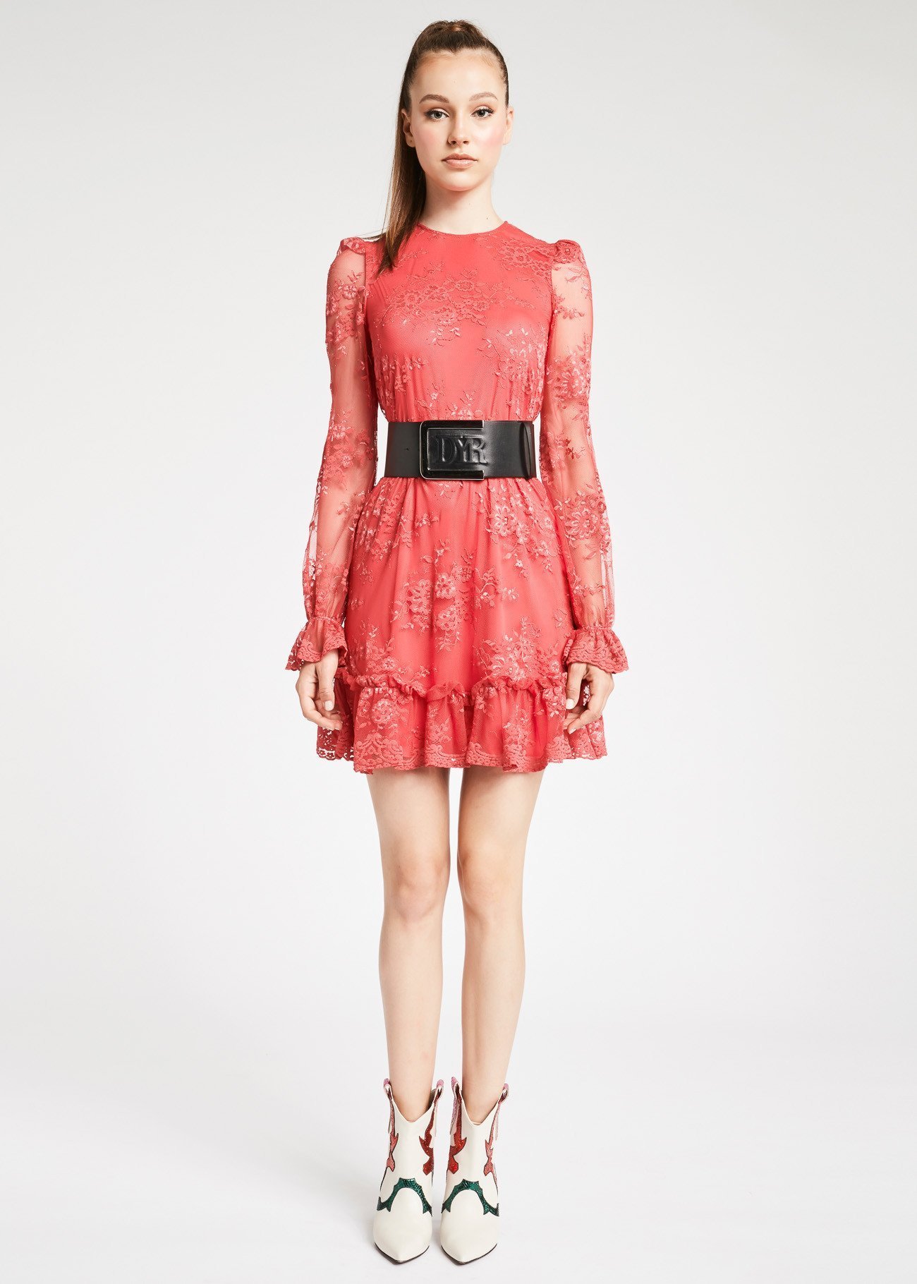 Denny Rose abito in pizzo collezione autunno inverno 2019 2020
