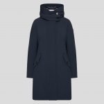 Long military Parka Woolrich donna collezione inverno 2019 2020 colore melton blue prezzo 720 euro