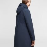 Long military Parka Woolrich donna collezione inverno 2020 colore melton blue prezzo 720 euro