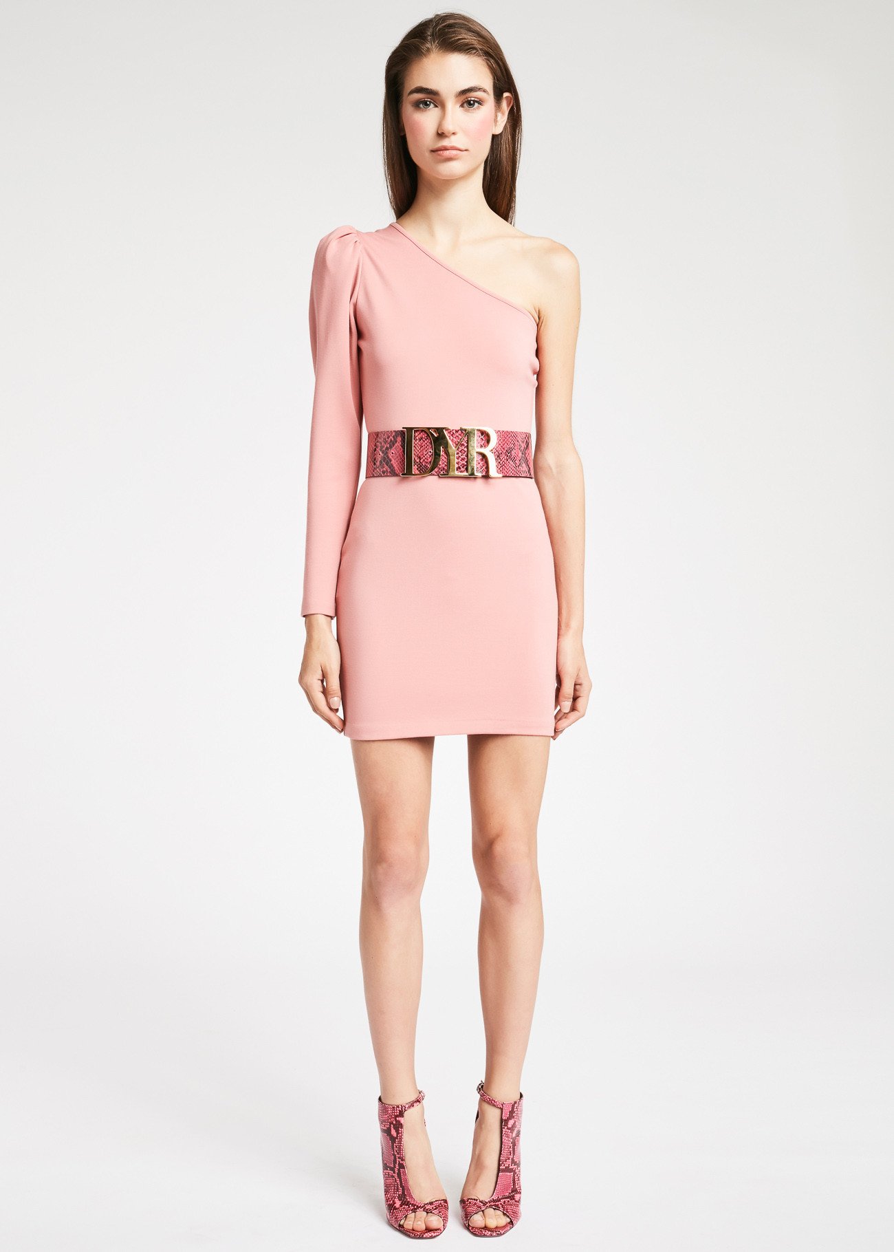 Mini dress monospalla Denny Rose inverno 2019 2020