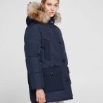 Nuovo Logo Parka Woolrich melton blue donna inverno 2020 prezzo 830 euro