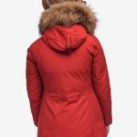 Parka Blauer donna collezione inverno 2020 in tessuto taslan rosso foto retro