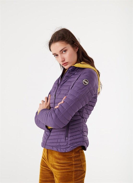 Piumino 100 grammi donna Colmar nuovo colore viola syrup