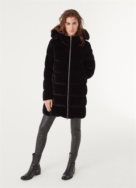 Piumino lungo in velluto Colmar donna inverno 2020