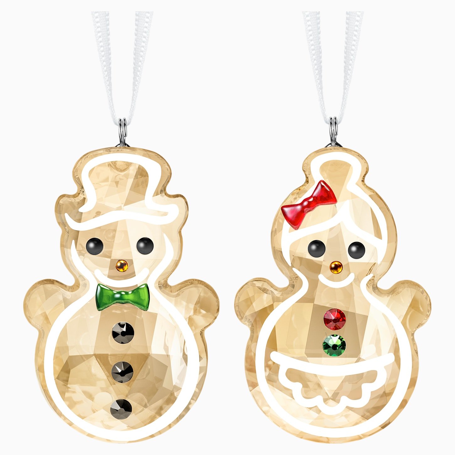 Addobbi Natalizi Pupazzi di Neve biscotti Pan di zenzero Swarovski