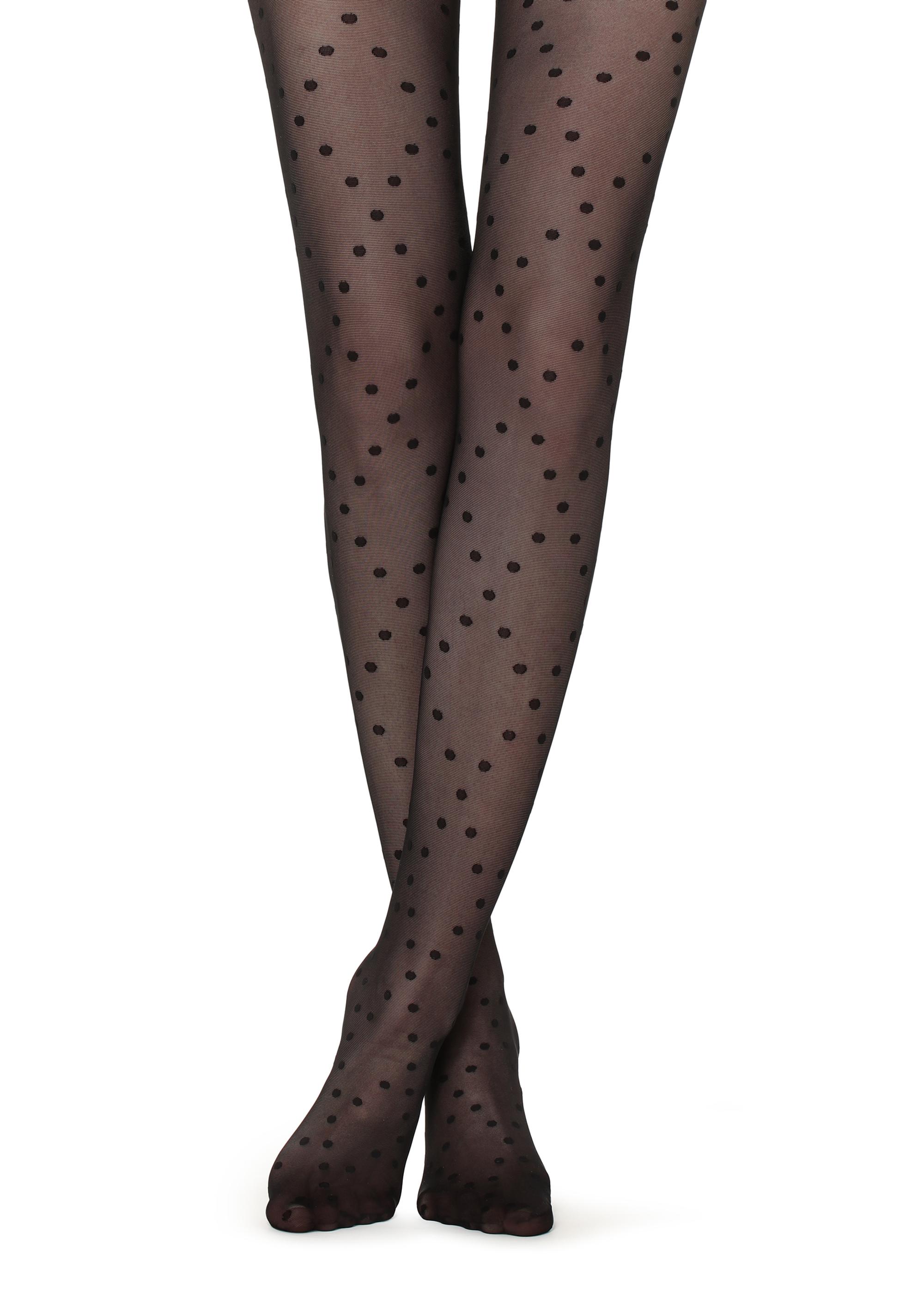 Calze Calzedonia a rombi con pois