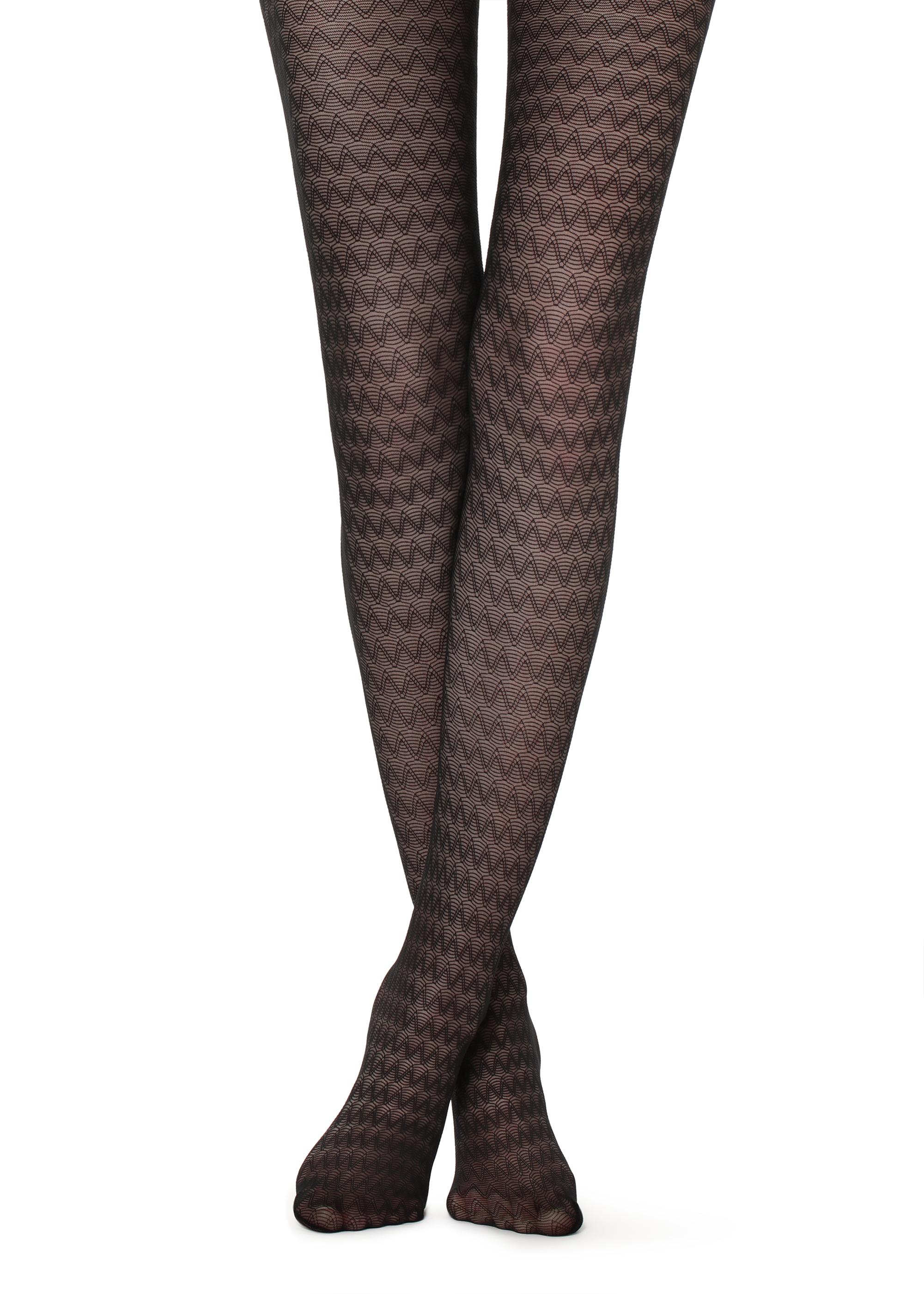 Calze Calzedonia collezione inverno 2019 2020 fantasia spina di pesce