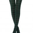 Collant a quadri vichy verdi Calzedonia inverno 2019 2020