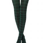 Collant a quadri vichy verdi Calzedonia inverno 2019 2020