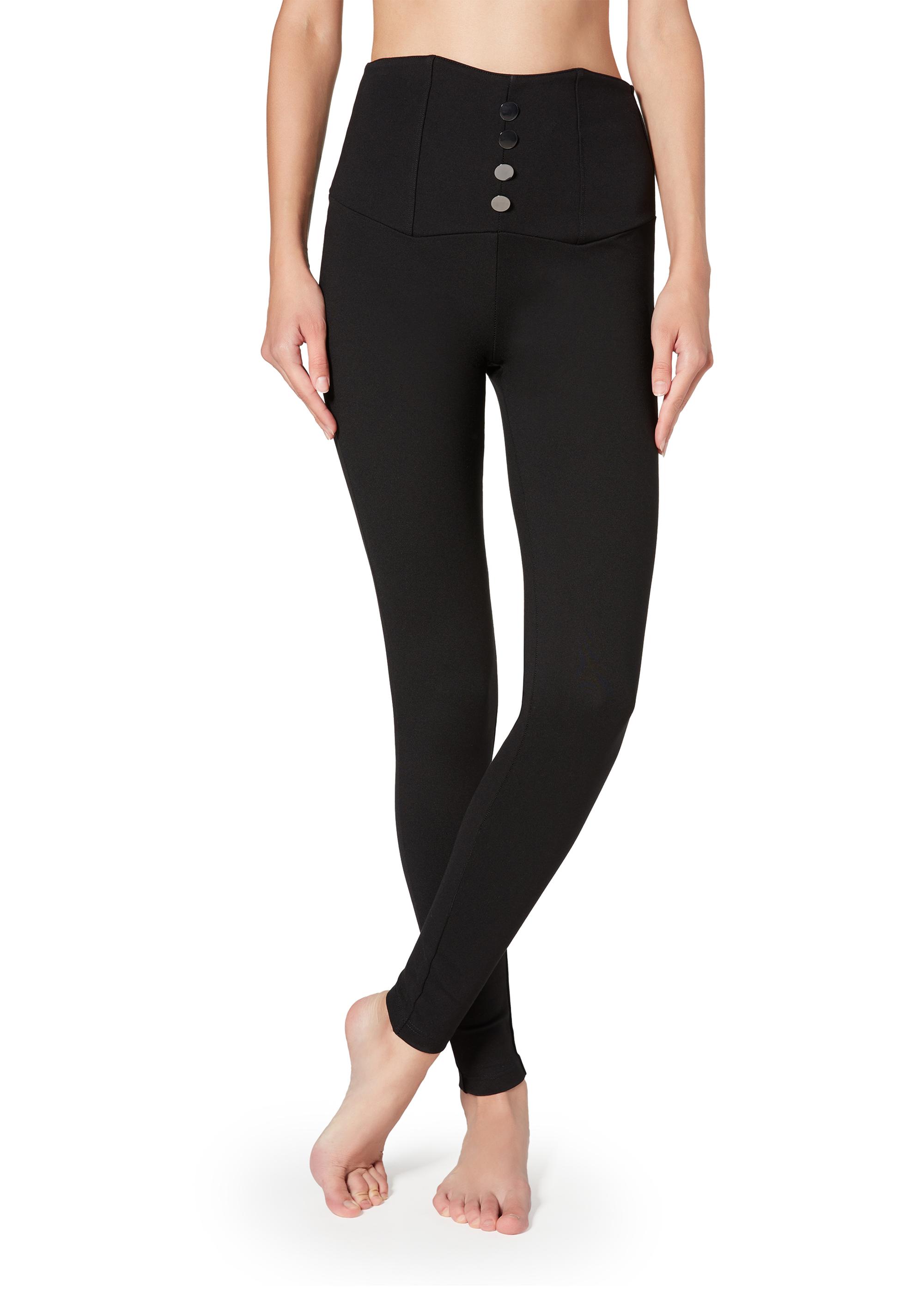 Leggings Calzedonia a vita alta con bottoni inverno 2020