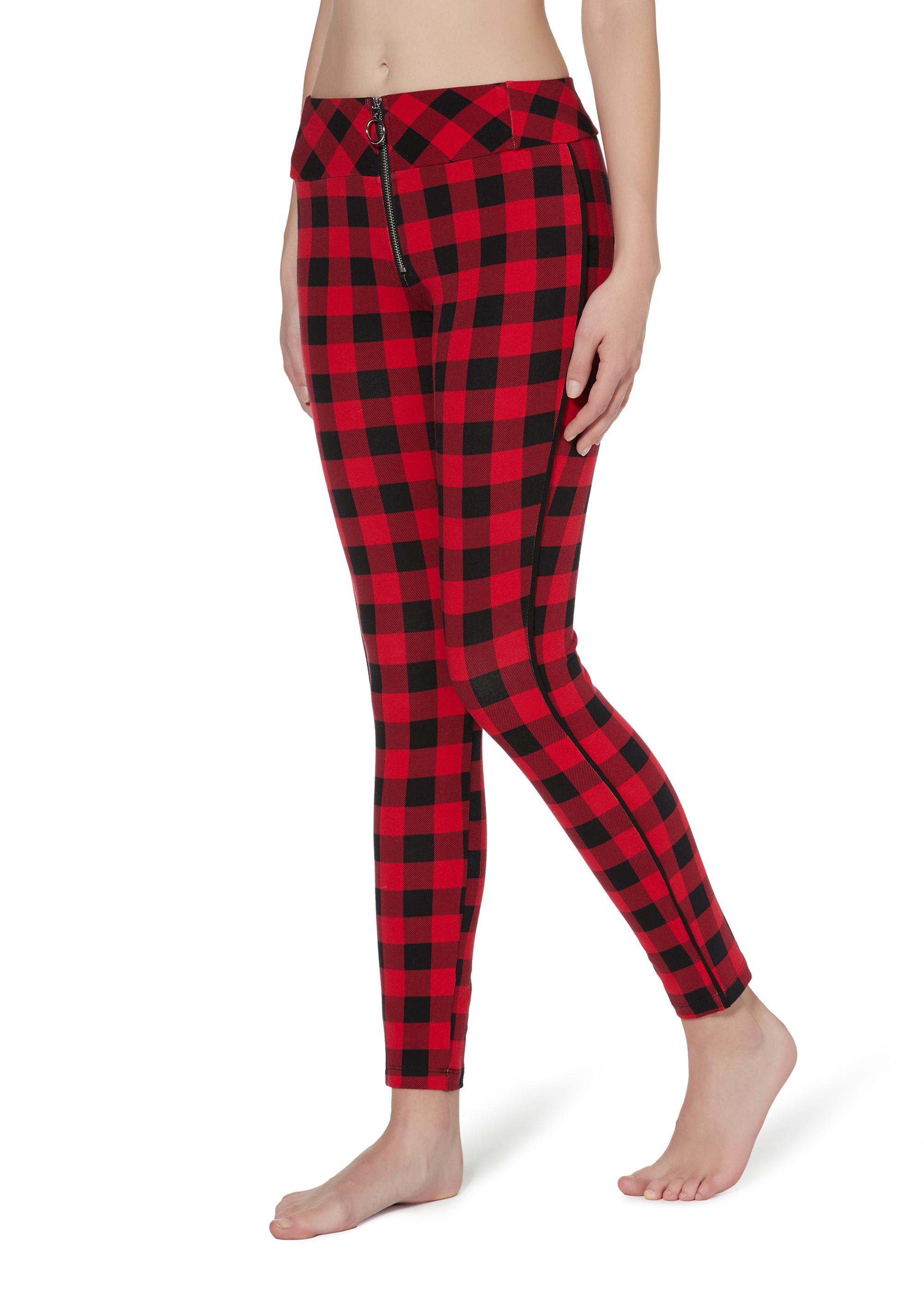 Leggings a quadri Calzedonia catalogo inverno 2019 2020