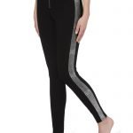 Leggings modellanti neri con bande laterali metallizzate Calzedonia inverno 2019 2020