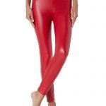 Leggings termici Calzedonia effetto ecopelle rossa inverno 2019 2020