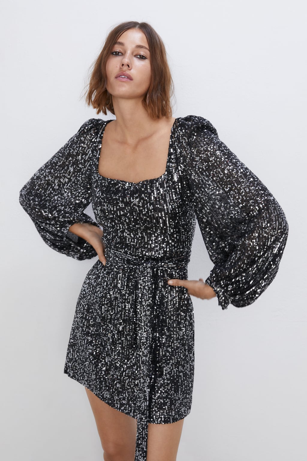 Zara Abito economico Capodanno 2020 con paillettes Lei Trendy