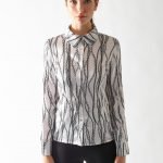 Camicia bianca in raso Rinascimento primavera 2020