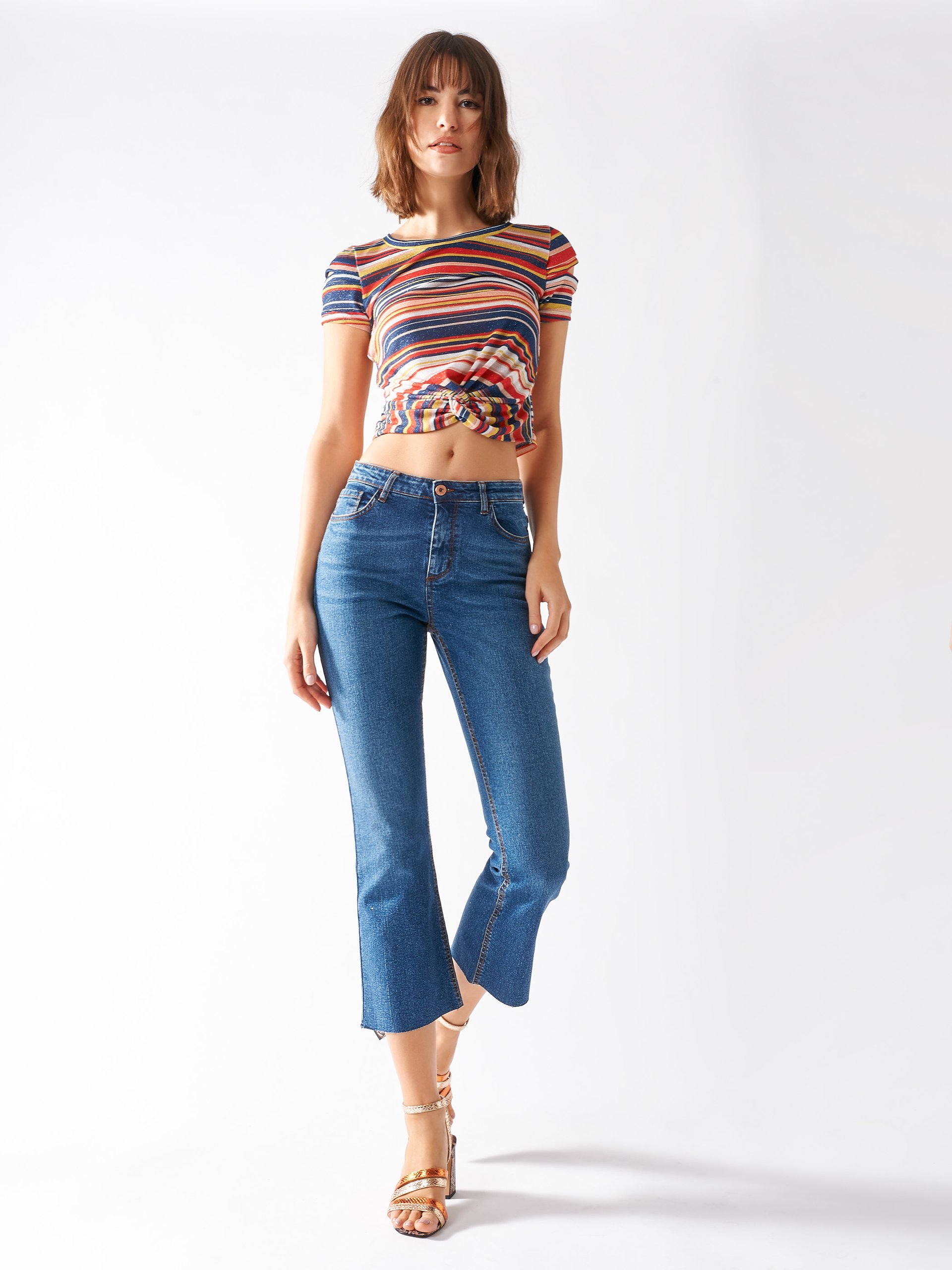 Jeans a zampa Rinascimento collezione primavera estate 2020