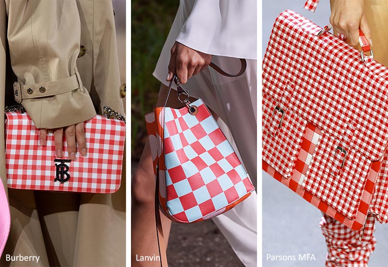 Moda borse spring summer 2020 a quadri