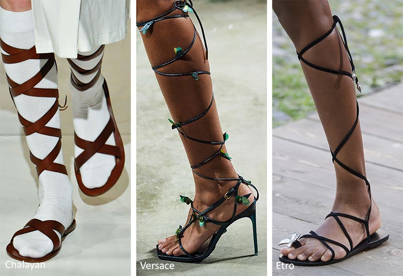 Sandali gladiatore moda estate 2020