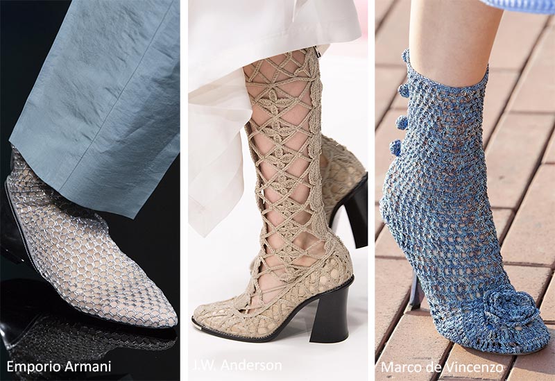 Scarpe ad uncinetto moda primavera estate 2020