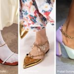 Scarpe e Sandali con cavigliera in catena moda primavera estate 2020