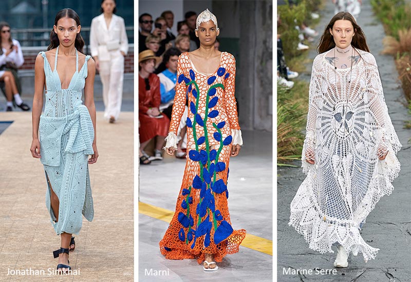 Abiti ad uncinetto moda primavera estate 2020