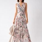 Abito lungo a fiori Rinascimento collezione primavera estate 2020