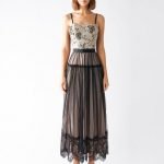 Abito lungo con gonna in tulle Rinascimento primavera estate 2020