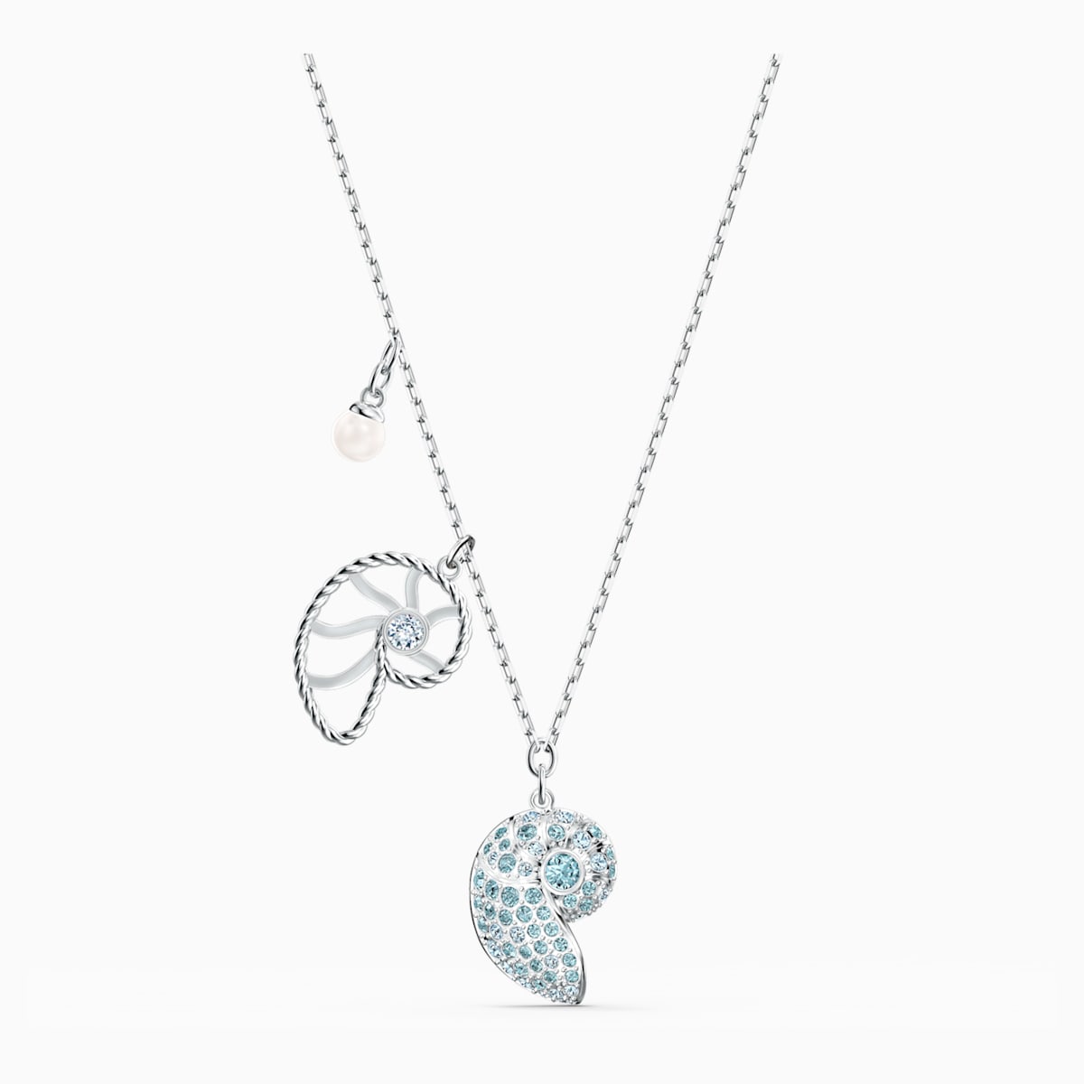 Collana con pendente a forma di conchiglia Swarovski collezione estate 2020