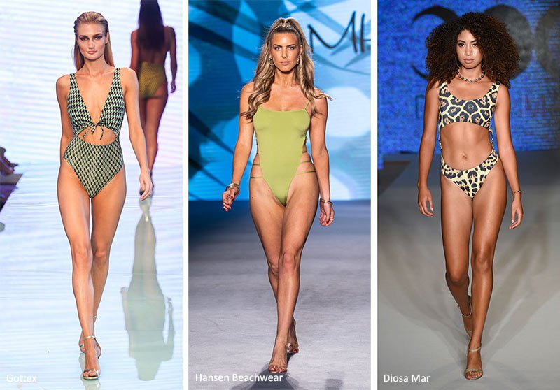 Costumi interi con dettagli cut out moda 2020