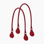 Manici lunghi in ecopelle rossa borse O Bag