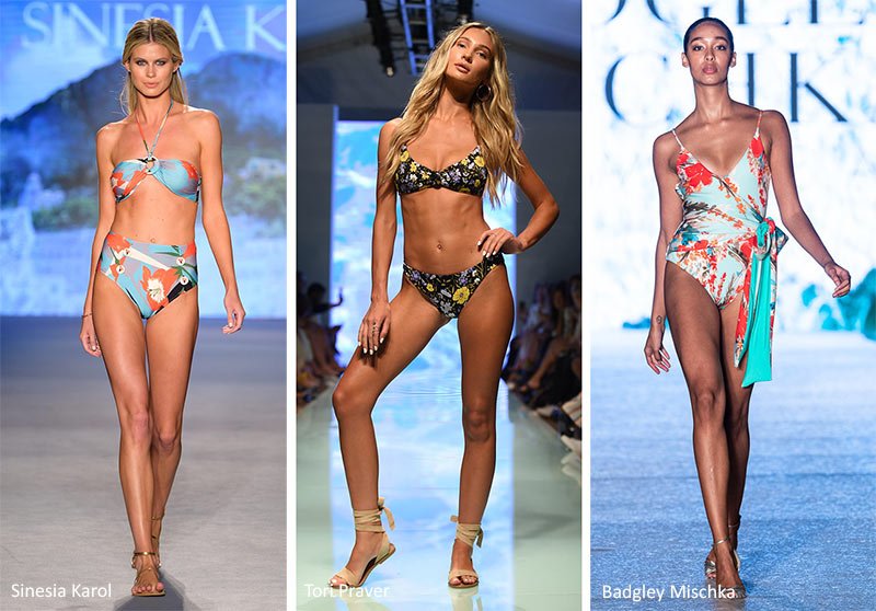 Moda costumi da bagno estate 2020 Stampe Floreali