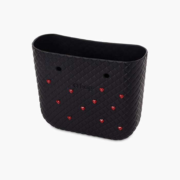 Nuova scocca nera borsa O bag mini per San Valentino 2020