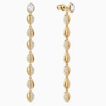 Orecchini lunghi pendenti a conchiglia Swarovski collezione primavera estate 2020