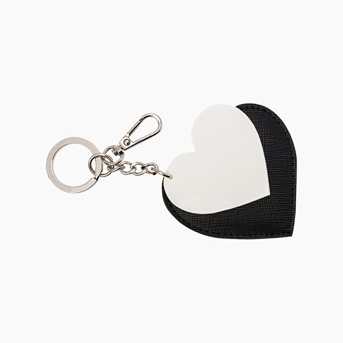 Portachiavi O Bag San Valentino 2020 bianco e nero