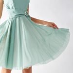 Rinascimento vestito corto da cerimonia color verde menta collezione estate 2020