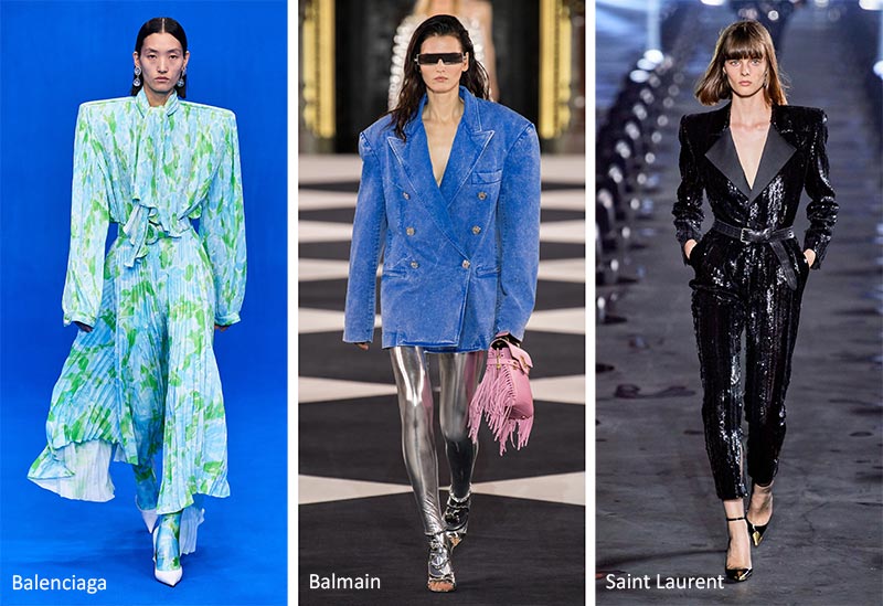 Spalle oversize moda primavera estate 2020