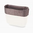 Bordo borsa O bag stampa pied de poule collezione primavera estate 2020