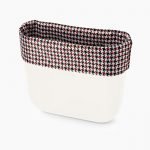 Bordo borsa O bag stampa pied de poule collezione primavera estate 2020