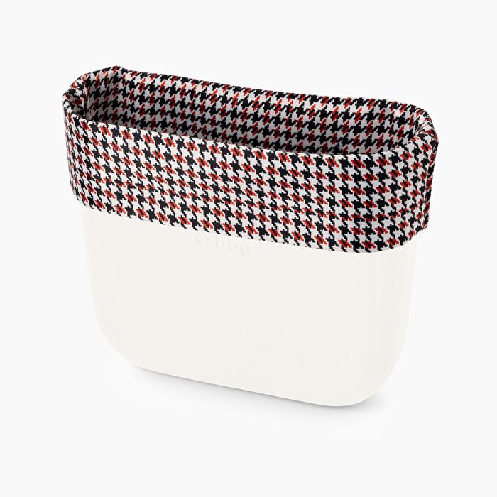 Bordo borsa O bag stampa pied de poule collezione primavera estate 2020