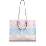 Borsa Louis Vuitton Onthego collezione Escale Estate 2020 colore Pastello