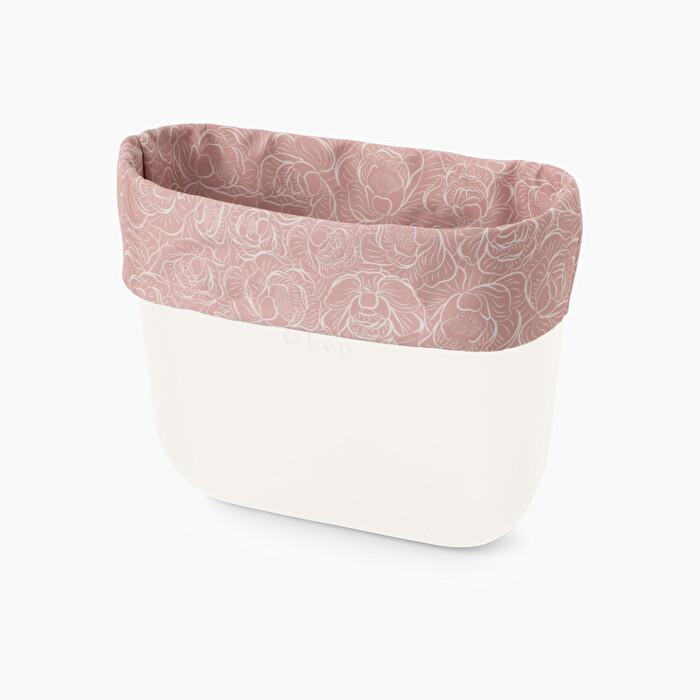 Borsa O Bag Mini con bordo Peonie color rosa smoke primavera estate 2020