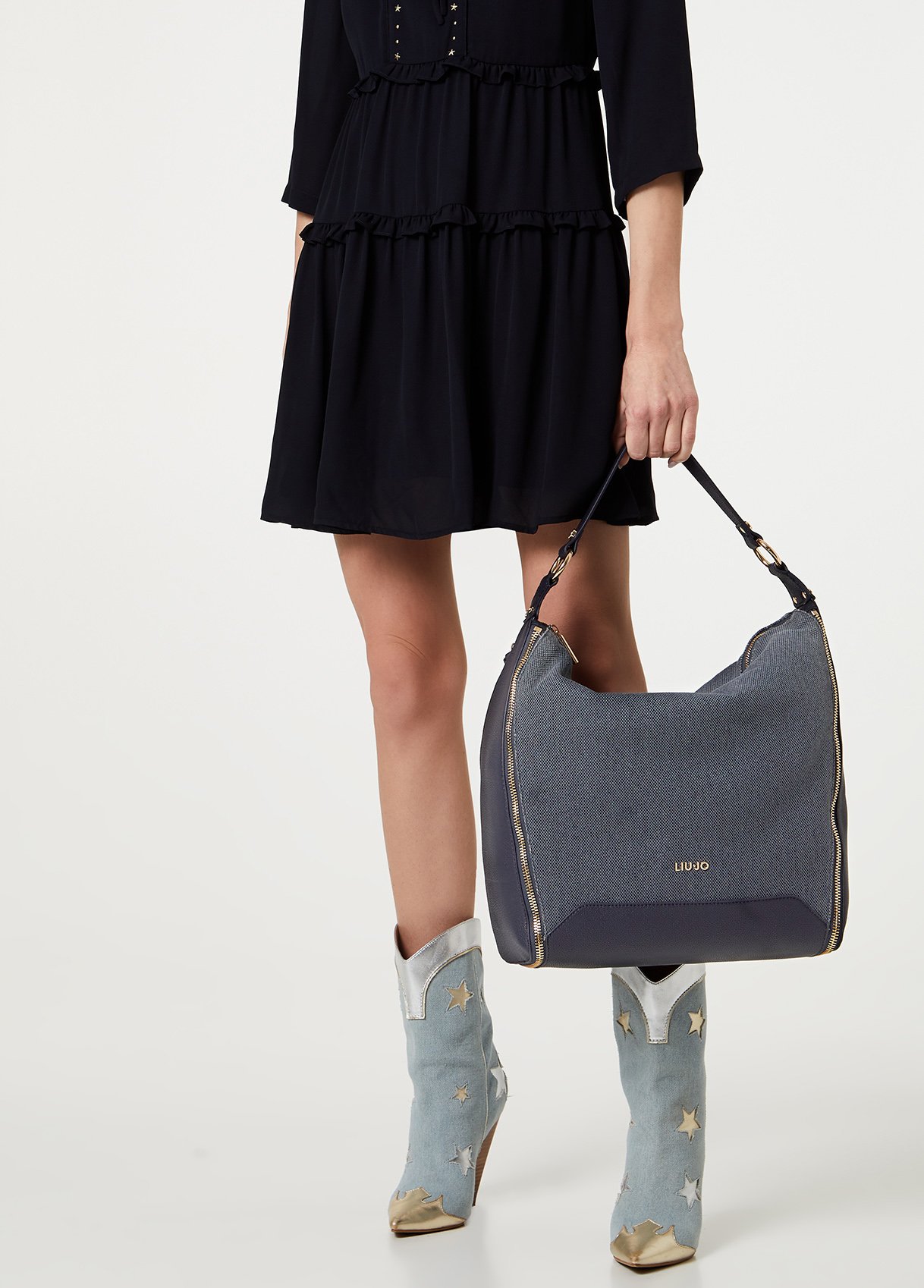 Borsa a spalla in denim Liu Jo prezzo 159 euro