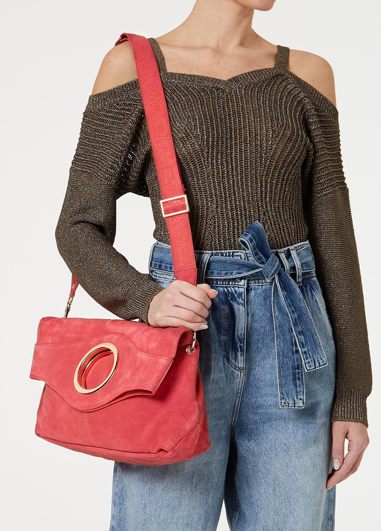 Borsa a tracolla in suede Liu Jo estate 2020 prezzo 199 euro